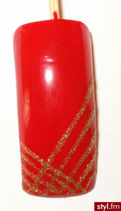 red - Paznokcie