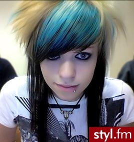 EMO Alternatywne Średnie Fryzury