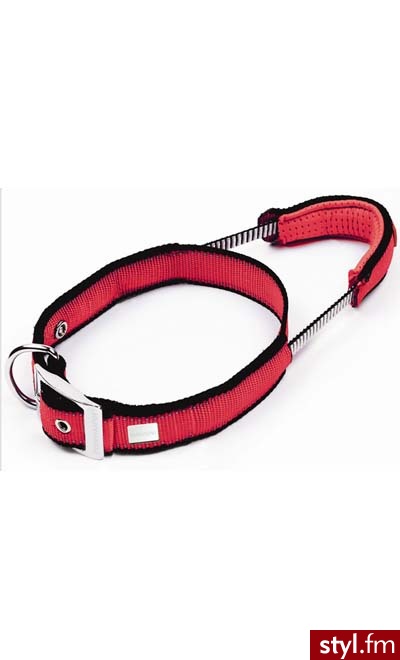 PATENTO PET DOG CONTROL PREMIUM OBROŻA M 41-50CM - CZERWONA - Psy Zwierzaki