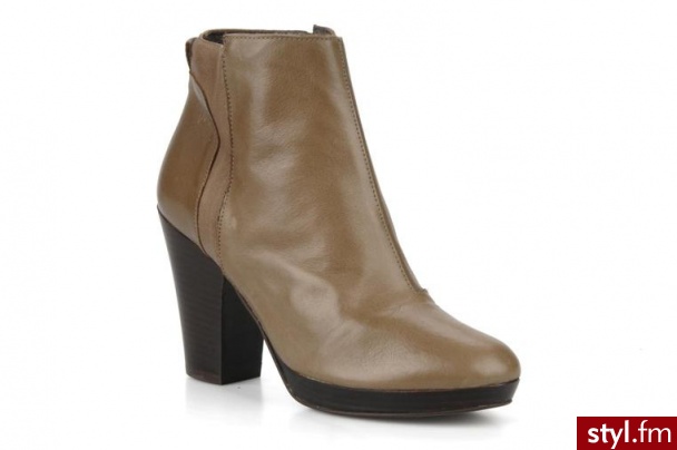 Emma Go PÓŁBUTY I BOTKI DISCO BY EMMA GO (Beżowy) - Botki Buty Moda