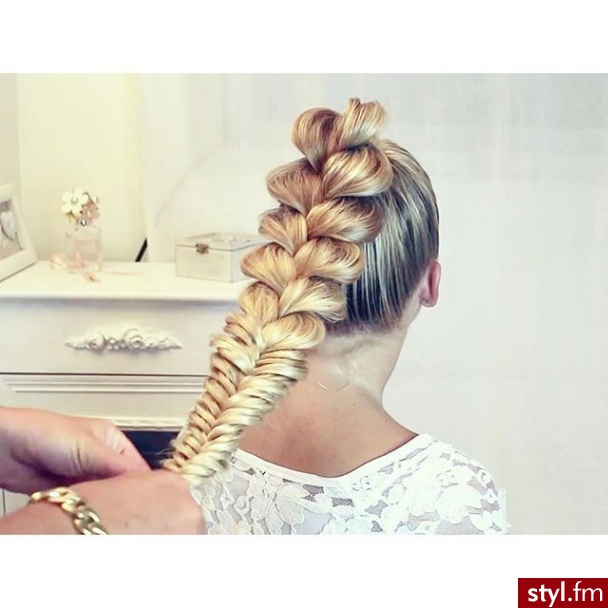 Blond Warkocze Proste Na co dzień Długie Fryzury