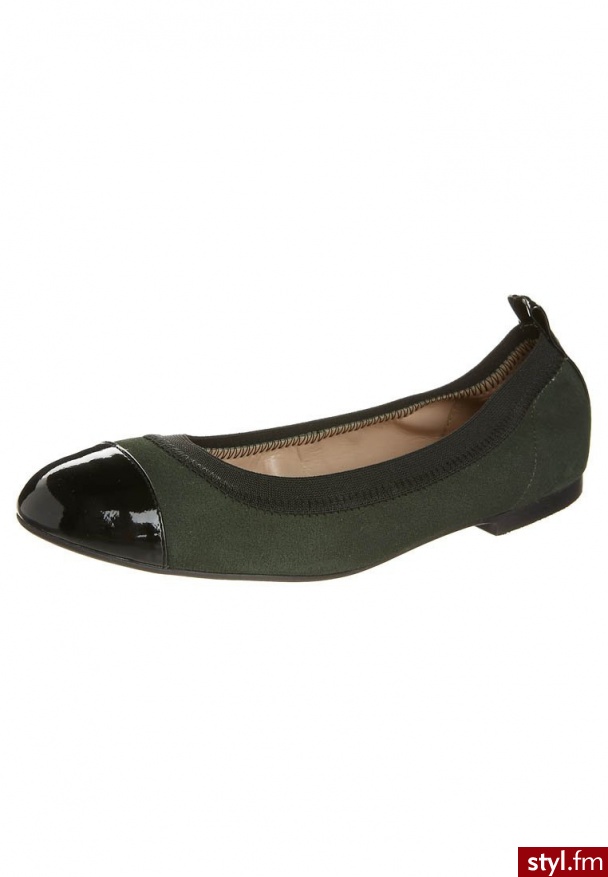 Taupage Baleriny zielony - Balerinki Buty Moda
