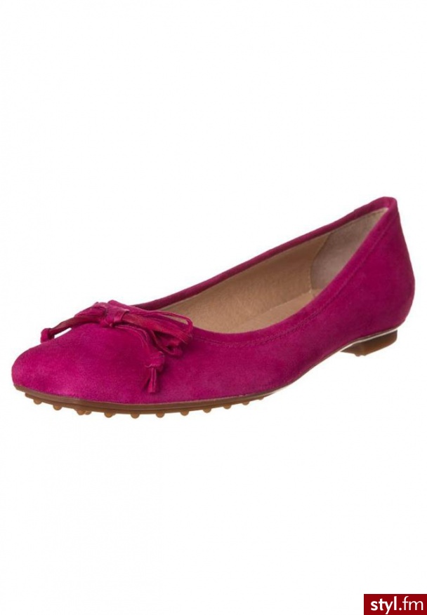 Lamica Gubbio Baleriny Różowy - Balerinki Buty Moda