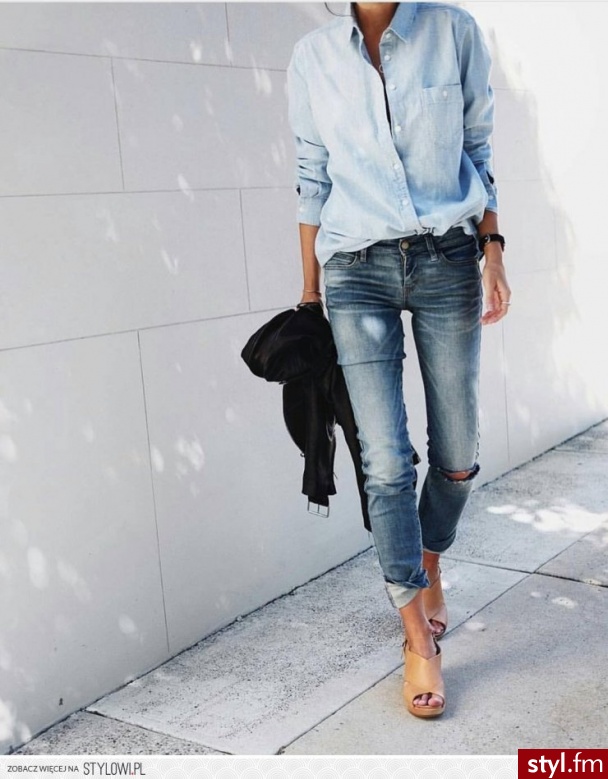Jeansy Spodnie Moda