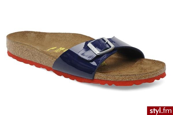 Birkenstock Chodaki Madrid Flor W Niebieski - Pozostałe Buty Moda