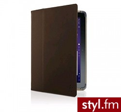 Belkin Etui składane skórzane do Samsung Galaxy Tab2 10.1 brązowe (F8M393cwC02) - Portfele i etui Dodatki Moda
