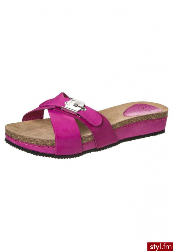 Scholl MAEST Klapki różowy - Klapki Buty Moda