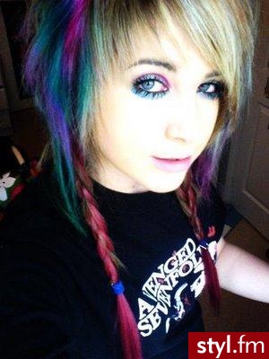 EMO Alternatywne Średnie Fryzury