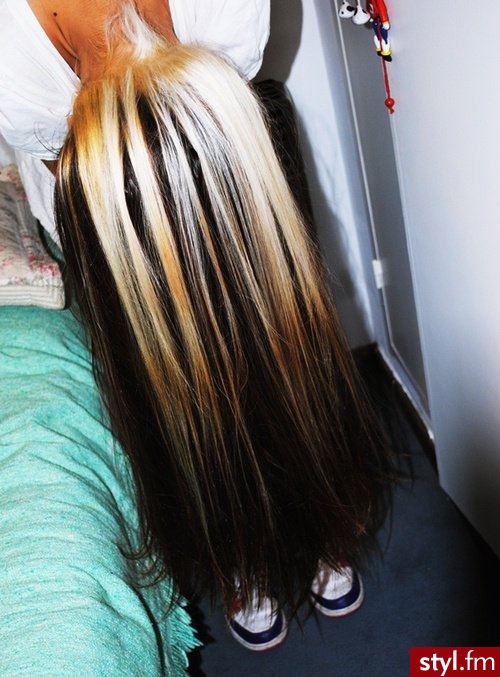 Blond Rozpuszczone Proste Na co dzień Długie Fryzury