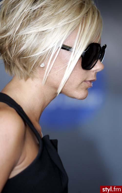Blond Rozpuszczone Proste Na co dzień Krótkie Fryzury
