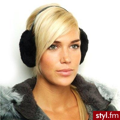 Nauszniki CZARNE gładkie - Nakrycia głowy Dodatki Moda