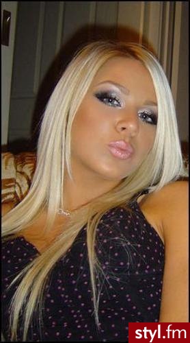 Blond Rozpuszczone Proste z grzywką Na co dzień Długie Fryzury
