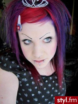 EMO Alternatywne Średnie Fryzury