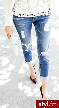 Jeansy Spodnie Moda
