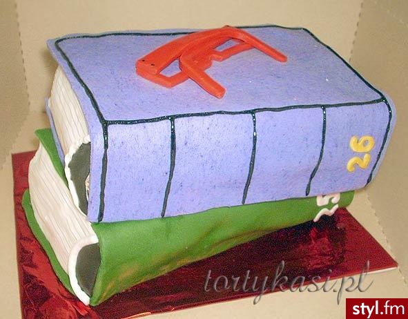 tort - książki i okulary - Misz-masz