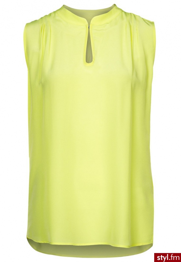 0039 Italy ROBIN Top żółty Odcienie żółtego i złota - Tuniki Ciuchy Moda