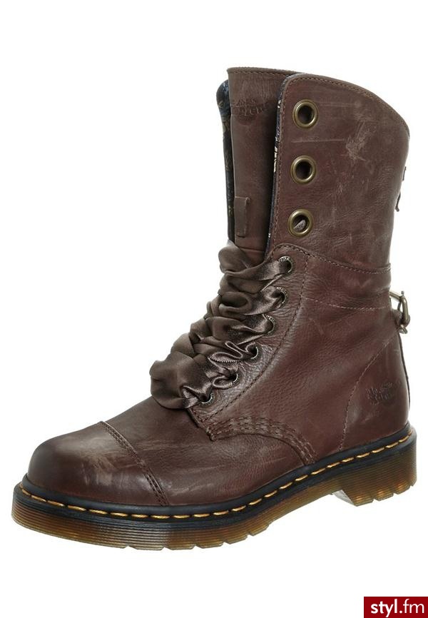 Dr. Martens AIMILIE Botki sznurowane brązowy 15313 - Botki Buty Moda