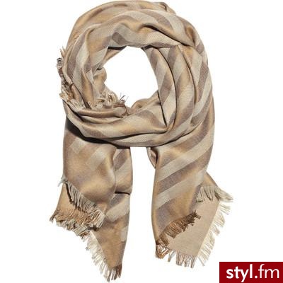 Stella McCartney Striped cashmere and silk-blend scarf - Polyvore. Pobrano ze strony: http://www.polyvore.com/cgi/thing?id=21586250 - Pozostałe Dodatki Moda