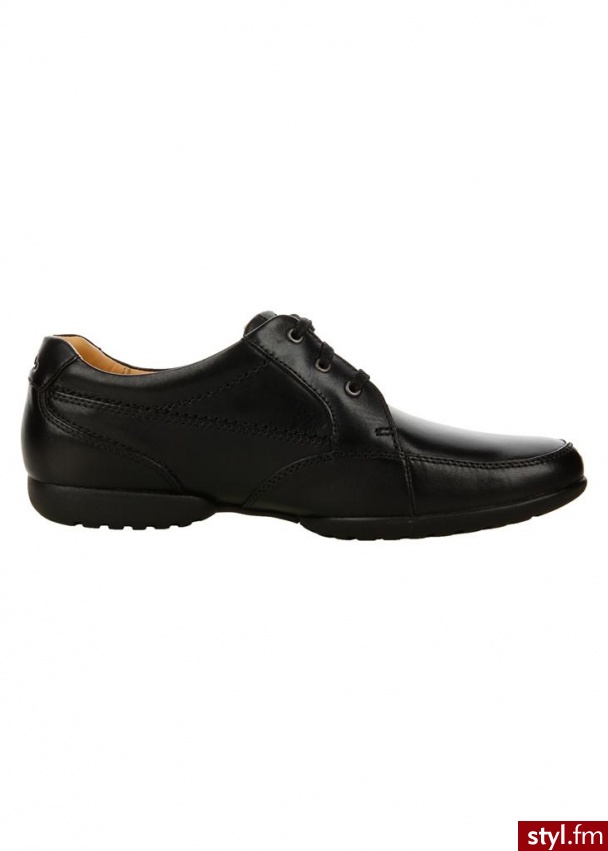 CLARKS Półbuty recline out czarny Czarny Wizytowe - Półbuty Buty Moda
