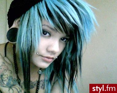 EMO Alternatywne Średnie Fryzury
