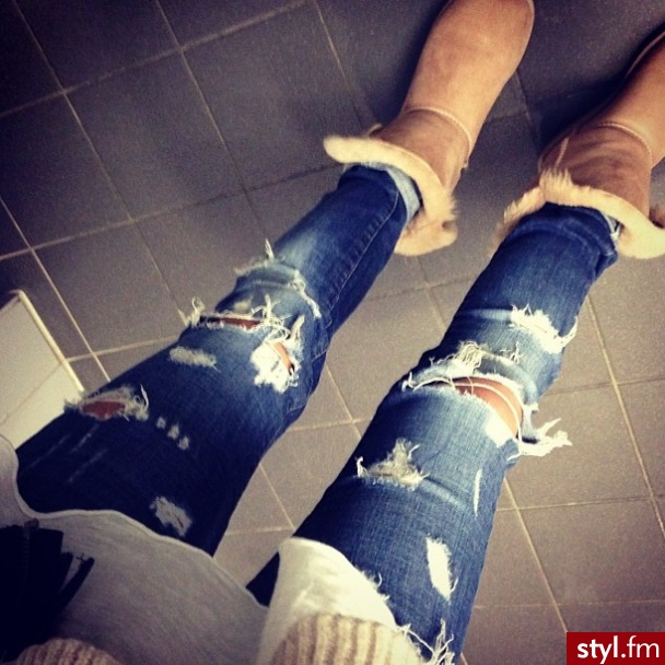 Jeansy Spodnie Moda
