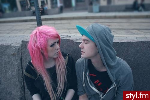 EMO Alternatywne Średnie Fryzury