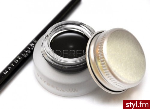 Maybelline Eyestudio Lasting Drama Gel Liner 24h   żelowy eyeliner w słoiczku z pędzelkiem - Dzienne Makijaże