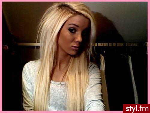 Blond Rozpuszczone Proste Na co dzień Długie Fryzury