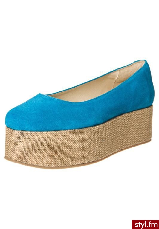 Shoeshibar RAGHLD Baleriny turkusowy - Balerinki Buty Moda