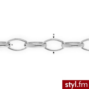 ROLO OVAL 0,50X1,00 - Łańcuszki Biżuteria Moda