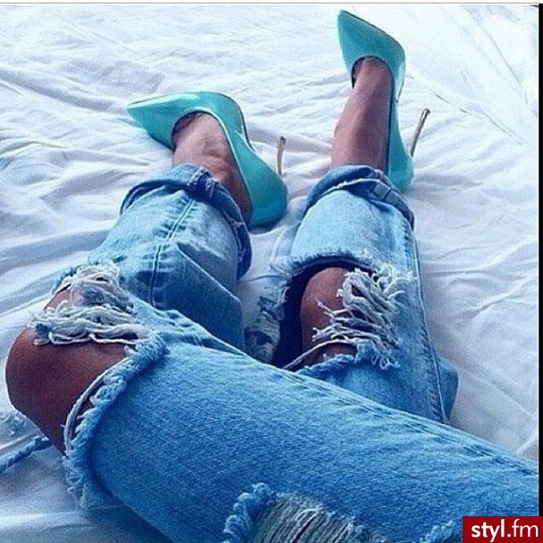 Jeansy Spodnie Moda