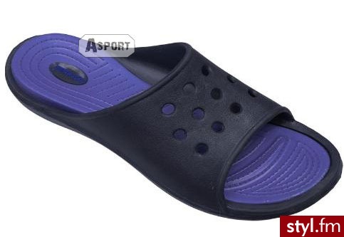 Klapki SOLINA granatowe Aqua-Speed ( 482-navy ) - Klapki Buty Moda