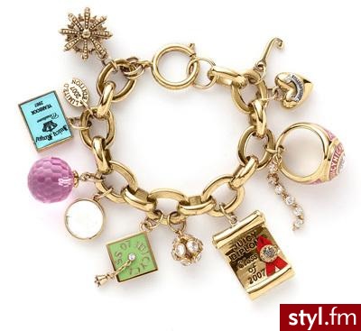 Juicy Couture z kolorowymi i bardzo kobiecymi charmsami - 152$ - Pozostałe Dodatki Moda