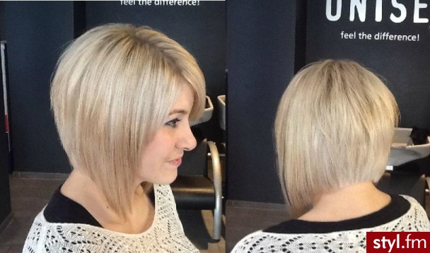 Blond Rozpuszczone Proste Na co dzień Krótkie Fryzury