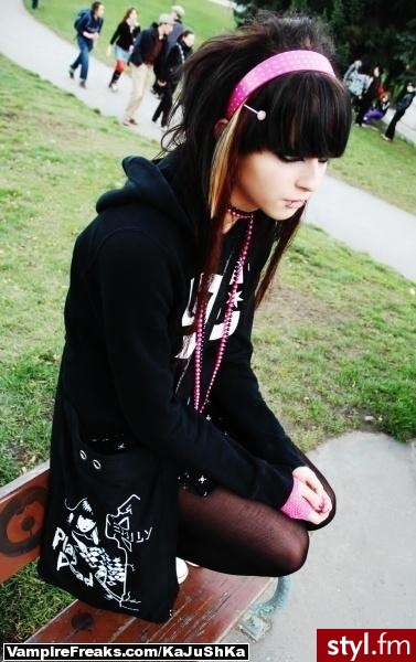 EMO Alternatywne Średnie Fryzury