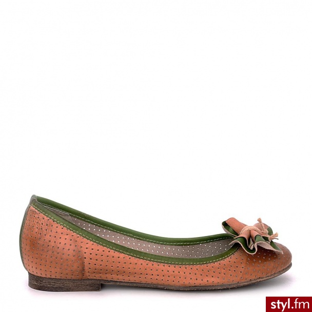 Venezia BALERINY Q05 T LUG-VER - Balerinki Buty Moda
