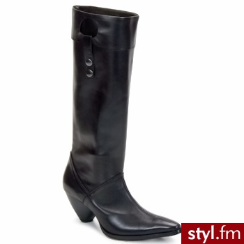 Stephane Gontard BUTY PUCCINI Black - Kozaki Buty Moda