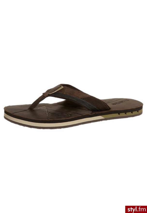 Quiksilver HIATUS Japonki brązowy - Klapki Buty Moda
