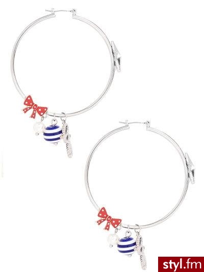 Okrągłe kolczyki Guess w stylu marynarskim - 28$ - Pozostałe Dodatki Moda
