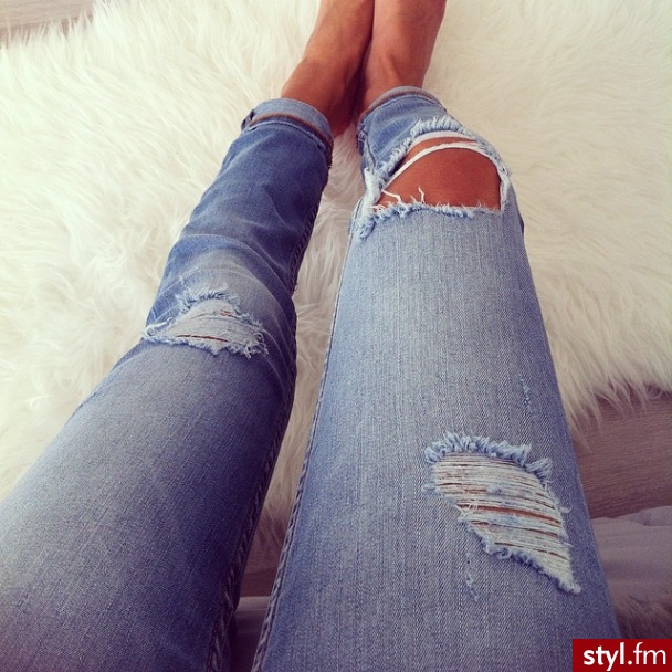 Jeansy Spodnie Moda