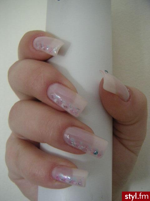 Autor: Angela pastelowy french. Autor: <b>Angela</b><br /> - Paznokcie