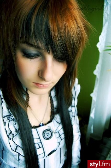 EMO Alternatywne Średnie Fryzury