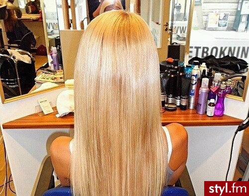 Blond Rozpuszczone Proste Na co dzień Długie Fryzury