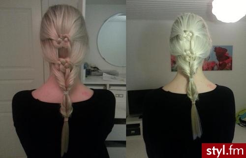 Blond Warkocze Proste Na co dzień Długie Fryzury