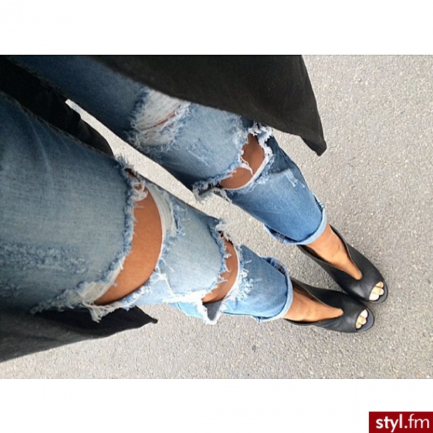 Jeansy Spodnie Moda