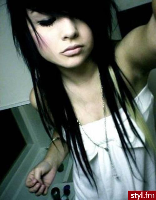 EMO Alternatywne Średnie Fryzury