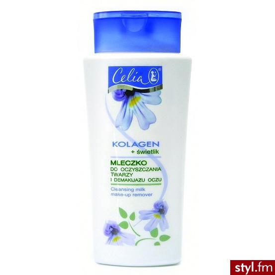 Celia Kolagen+Świetlik 40+ mleczko do oczyszczania skóry i demakijażu oczu 200 ml - Emu Buty Moda