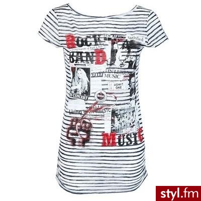 T-shirt stampata - Collezione T-SHIRT - Pimkie Italia - Polyvore. Pobrano ze strony: http://www.polyvore.com/shirt_stampata_collezione_shirt_pimkie/thing?id=19764239 - Pozostałe Ciuchy Moda