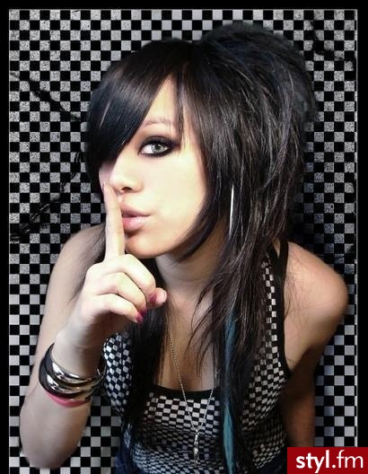 EMO Alternatywne Średnie Fryzury
