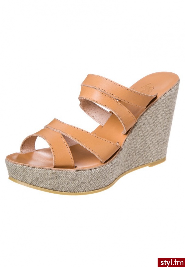 U.S. Polo Assn. DELICE Klapki brązowy HELEN4093S3/L1 - Klapki Buty Moda